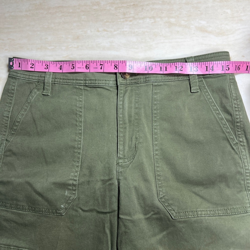 J.Crew Womens Olive Green Stretch Cotton Cargo Utility Pants Size 6 - Picture 9 of 13